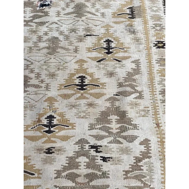 Brown Antique Turkish Kilim Runner For Sale - Image 8 of 18