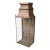 Large Gilded Wall Sconce W/ Glass For Sale