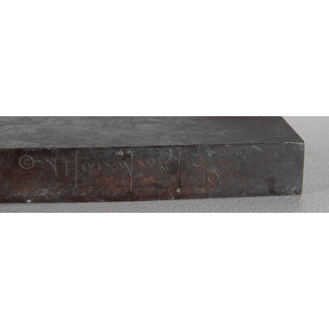 1980s Tom Merrifield – Kenn Wells Loop Bronze Sculpture, Signed & Numbered 3/10 - 34" H For Sale In West Palm - Image 6 of 9