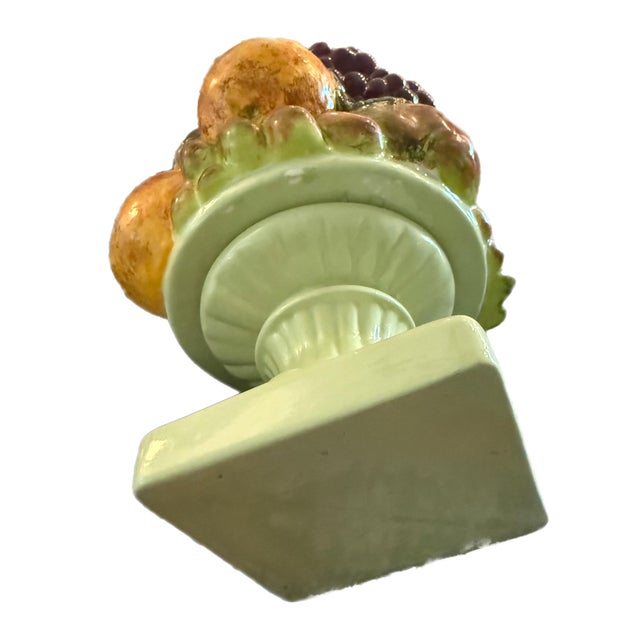 Vintage Italian Style Ceramic Fruit Topiary Centerpiece Sculpture For Sale - Image 14 of 15