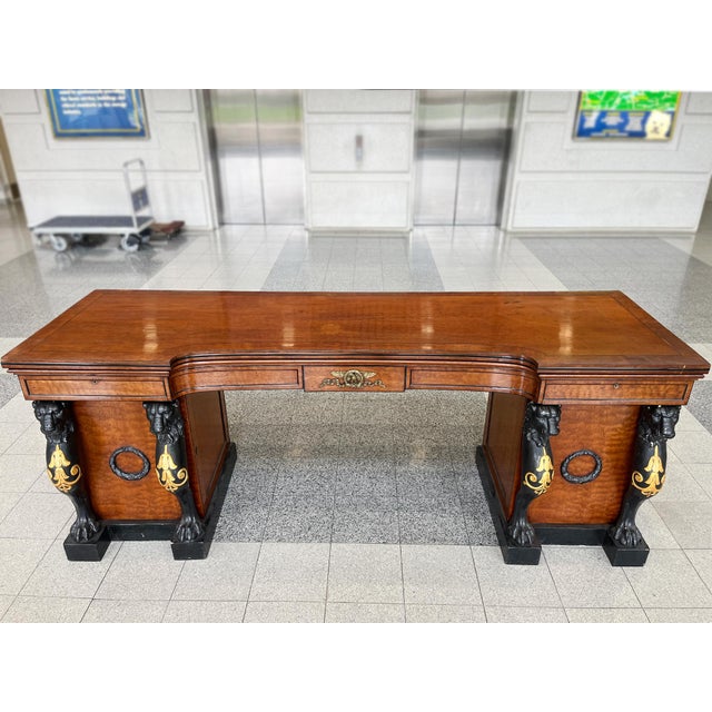 Early 19th Century Regency Mahogany Sideboard With Ebony Inlays For Sale - Image 4 of 18