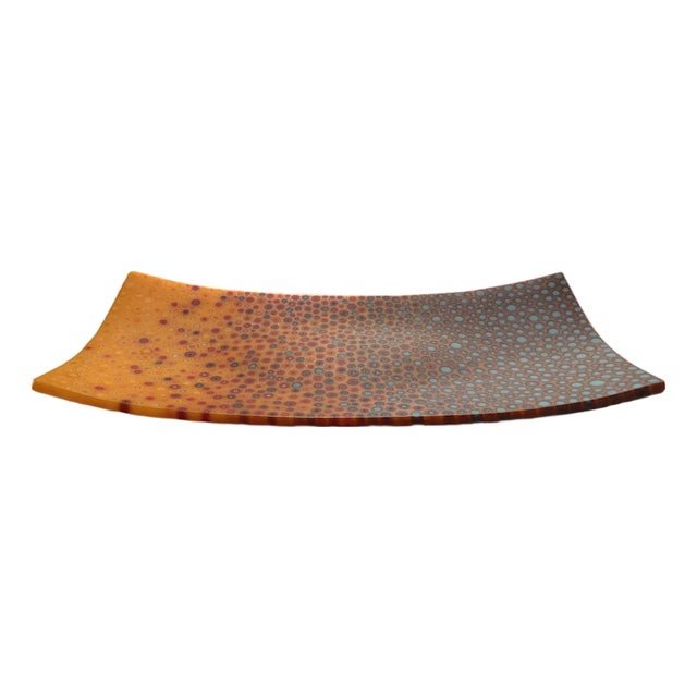 Robin Kittleson Ombre Glass Platter For Sale