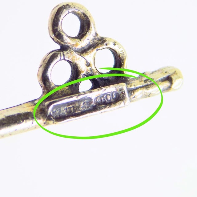 Vintage Italian Handmade Genuine Silver Bunch of Keys Figurine, 1980s For Sale - Image 12 of 16