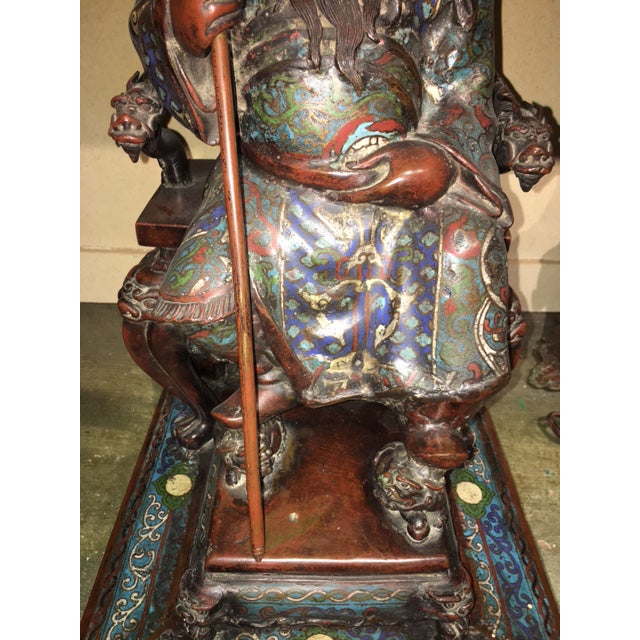 Late 19th Century Japanese Cloisonné Nobleman For Sale - Image 4 of 12