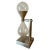 Brushed Aluminum Industrial Hourglass on Stand For Sale - Image 9 of 9