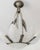 Metal Art Deco Bronze and Glass Chandelier by Georges Leleu, France, 1930s For Sale - Image 7 of 18