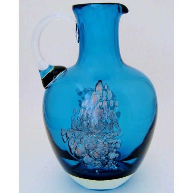 Glass Vintage Zwiesel Decorative Glass Ewer For Sale - Image 7 of 7