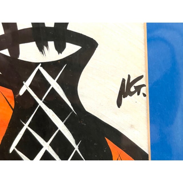 African Abstract African Nude Woman Painting For Sale - Image 3 of 4