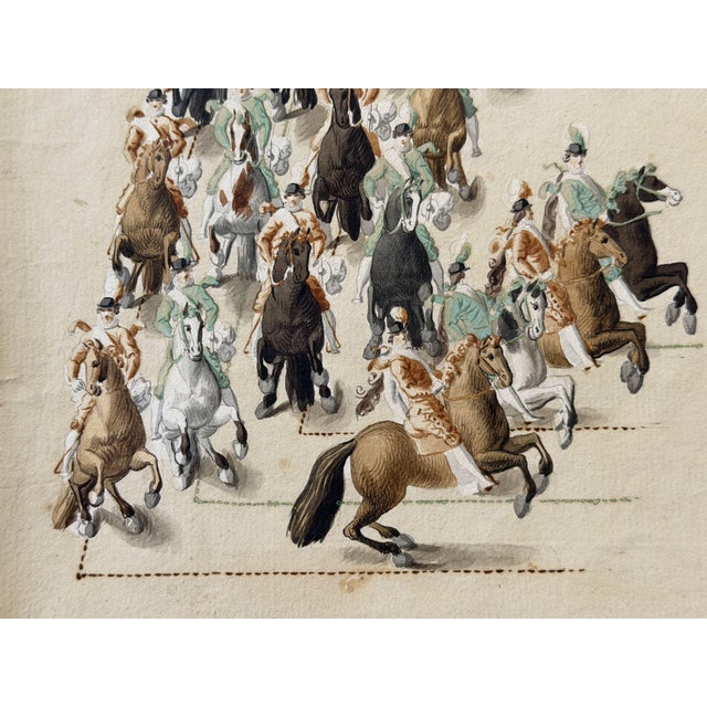 “jeux des couples” / “game of couples” equestrian choreographic study ca. 1785–1798 ink, wash, and pencil on j. Honig &...