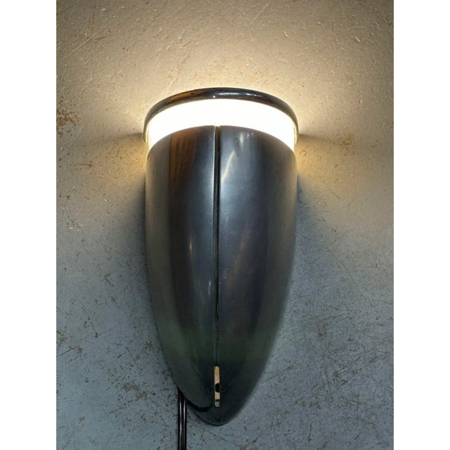 Brushed Aluminum Art Deco Stream Wall Sconce For Sale In Los Angeles - Image 6 of 6