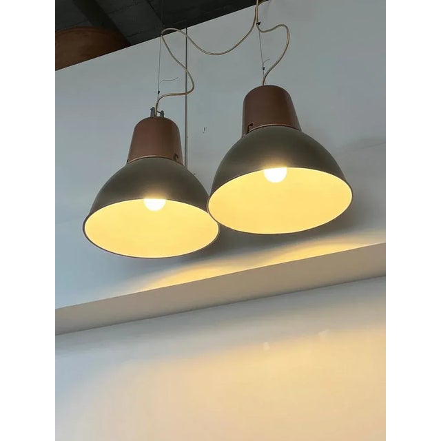 Industrial Iron Pendant Lamp For Sale - Image 4 of 6