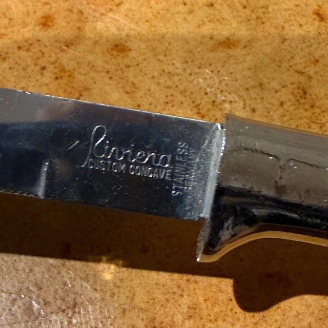 Riviera Cutlery, Custom Concave, Stainless Germany Box Set of 6 Knives For Sale - Image 10 of 18