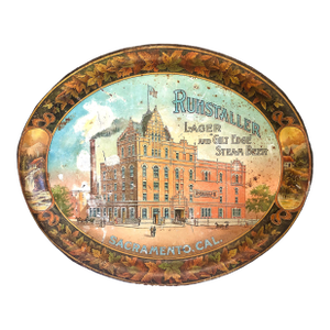 1900 Pre-Prohibition Brewery Advertising in a Lithographed Serving Tray