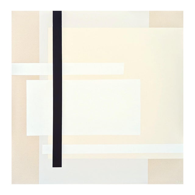 Holland Geibe l"My Ducks Are Definitely Not in a Row" Contemporary Neutral Toned Abstract, 2023 For Sale - Image 4 of 11