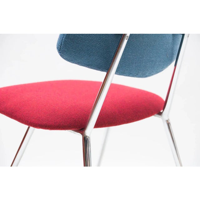 Textile Mid-Century Dining Chair For Sale - Image 7 of 9