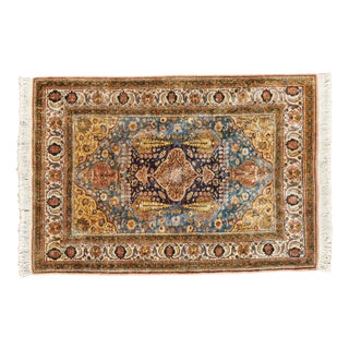 Hand-Knotted Turkish Kayseri Rug For Sale