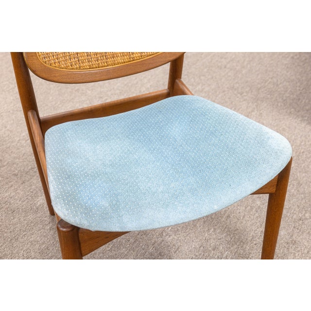 Set of 3 Arne Vodder Model Fd-184 Chairs for France & Daverkosen Vintage Danish For Sale - Image 9 of 16