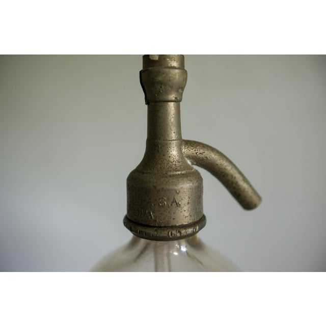 Art Deco Antique Peruvian Callao Hospital Seltzer Bottle Peru Art Deco Barware For Sale - Image 3 of 8