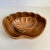 1960s Seashell Salad Bowls Carved Wood Clamshell Hawaiian Seafood Servings Dishes Mid Century 1960s Tiki Monkey Pod Set of 5 For Sale - Image 5 of 9