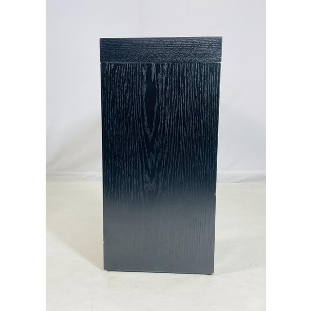 Modern Cerused Black Oak Console Table in the Style of B&b Italia For Sale - Image 12 of 16