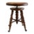 Antique Victorian Piano Stool-Charles Parker-Blue Glass Ball Claw Feet-Wood Seat For Sale