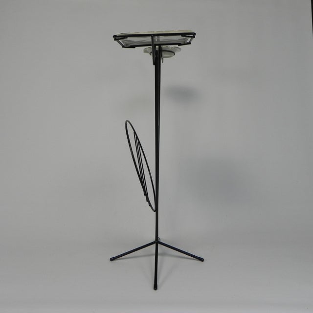 Side Table with Newspaper Rack and Cogebi Ornamin Parts, 1950s For Sale - Image 11 of 18