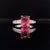 Diamond Rubellite Tourmaline Ring 3 TCW 14k Gold Certified For Sale In New York - Image 6 of 10