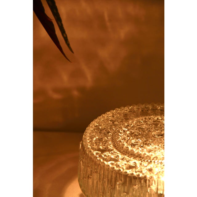 Mid-Century Glass Wall / Ceiling Lamp, Italy, 1950s For Sale - Image 12 of 16