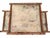 Splendid bamboo etagere with silk shelves painted with antique Japanese designs. It is in excellent original condition and...