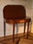 American inlaid mahogany Hepplewhite folding top games table circa 1785. A folding arcaded top rests above a conforming...