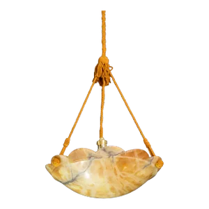 Art Deco Alabaster Pendant, 1950s