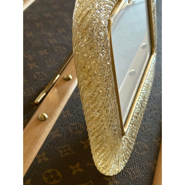 Gold Murano Glass Photo Frame, 2000s For Sale - Image 10 of 13