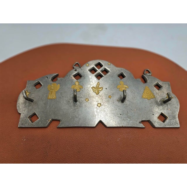 Art Deco Nickel-Plated Brass Coat Rack, 1920s For Sale - Image 6 of 6