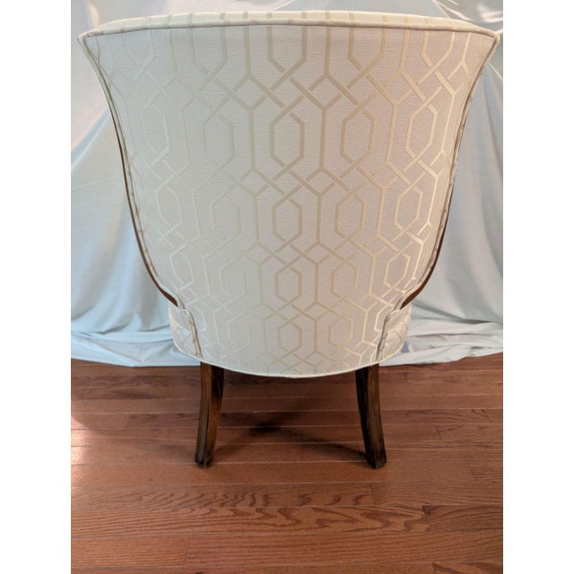 Wood Mid 20th Century French Style Slipper Chair For Sale - Image 7 of 16