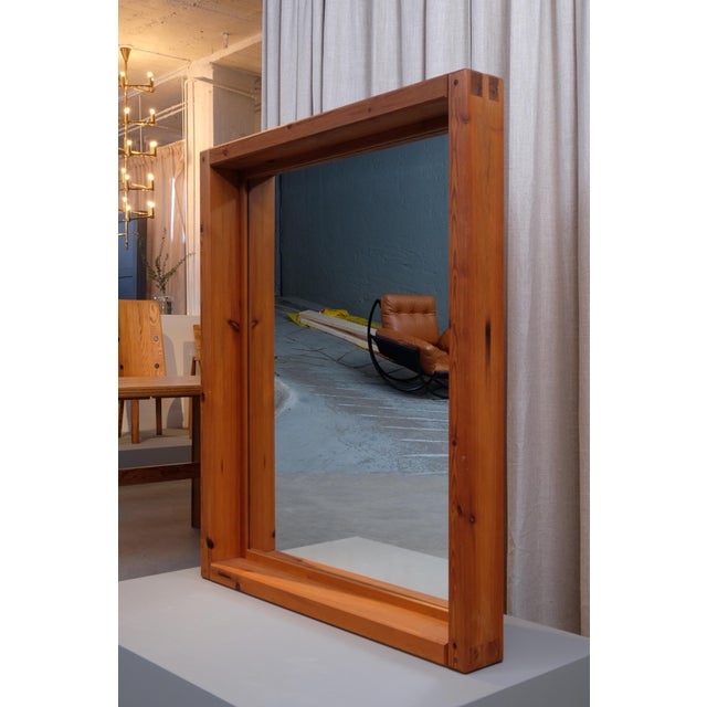 Large Mid-Century Mirror by Roland Wilhelmsson, 1969, in Very Good conditions. Designed 1960 to 1969