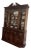 Statton Americana Cherry Dining Room China Closet, Oval Table W 3 Leaves, 6 Chairs. 2 Armed 4 Side, Server With Hinged Split Top Extention, For Sale