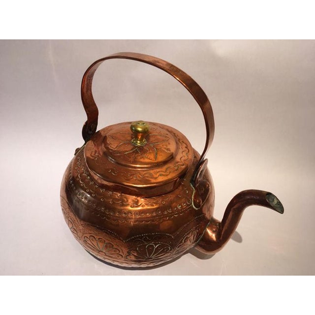 Copper Copper Water Kettle Pot, Tuscany, Italy, 1890s For Sale - Image 8 of 18