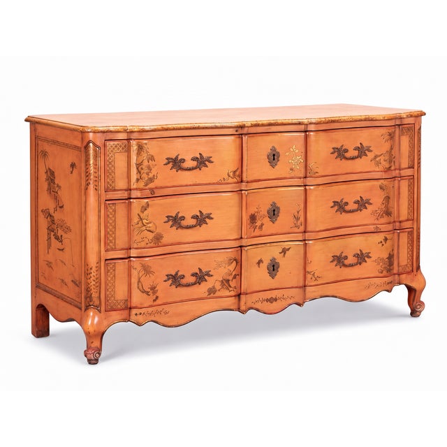 1950s French Louis XV Style Chinoiserie Chest / Commode by Jacques Bodart For Sale - Image 9 of 9