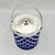 Mid-Century Modern Cobalt Blue Overlay Cut Crystal Biscuit Barrel with Silver-Plated Mount, 1950s For Sale - Image 13 of 18