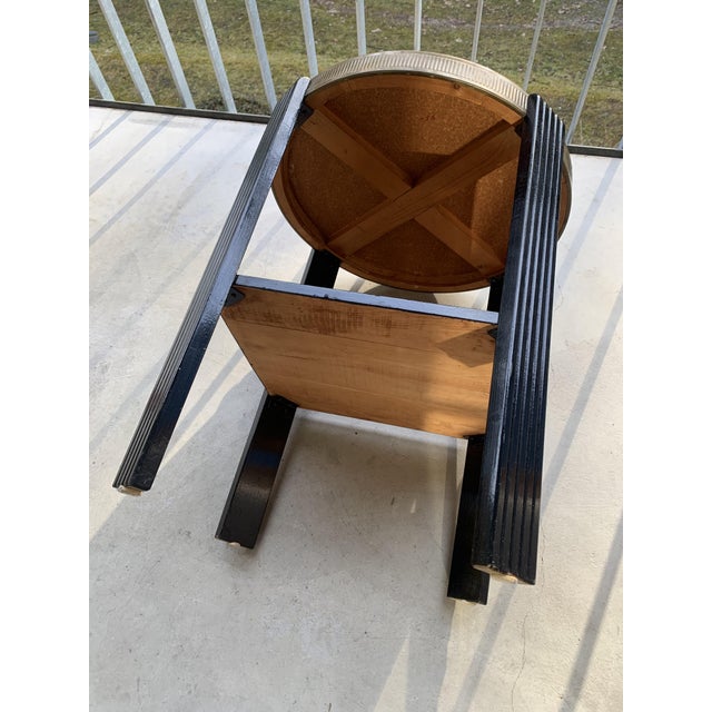 Black Vintage Art Deco Side Table, 1930s For Sale - Image 8 of 18