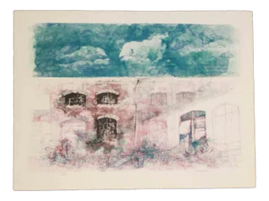 Renzo Vespignani, Untitled, Lithograph, 1990