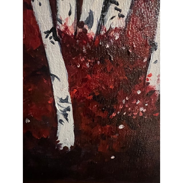 Whispers of the Birch Forest | Original Oil Painting For Sale - Image 10 of 10