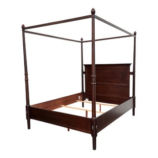 Queen Size Mobilier Furniture for Shermag London Canopy Bed For Sale