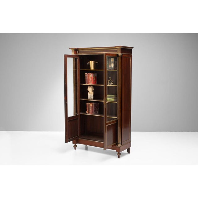 Empire Mahogany Bookcase, 1890s For Sale - Image 5 of 12