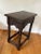 1900s Antique Belgium Oak With Barley Twist Legs and Hand Carved Apron Side Table For Sale In New York - Image 6 of 10