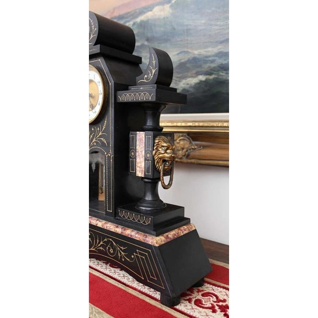Antique Art Deco Clock Set, Set of 3 For Sale - Image 6 of 7