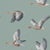Sanderson Elysian Geese Wallpaper in Blue Clay - a Sample For Sale