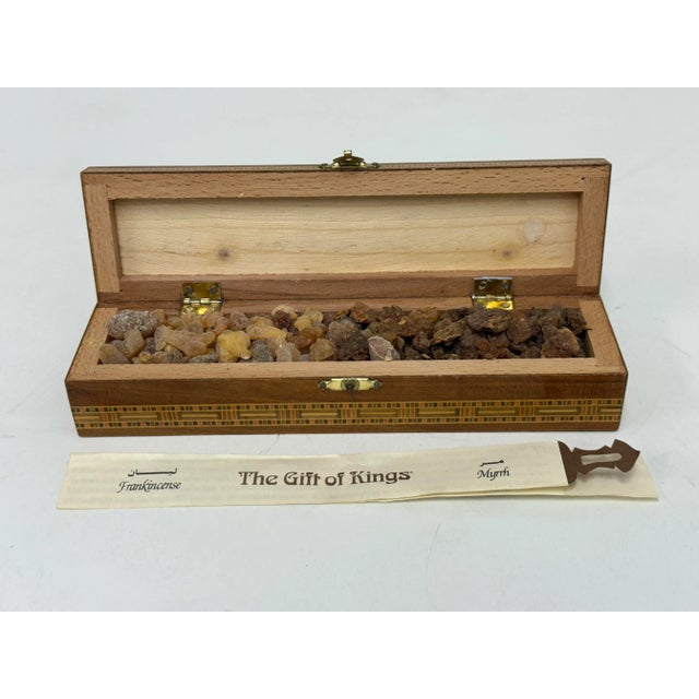 Design Plus Gallery presents a "The Gift of Kings" . The frankincense is in a handcrafted inlaid box with lid. Called "the...
