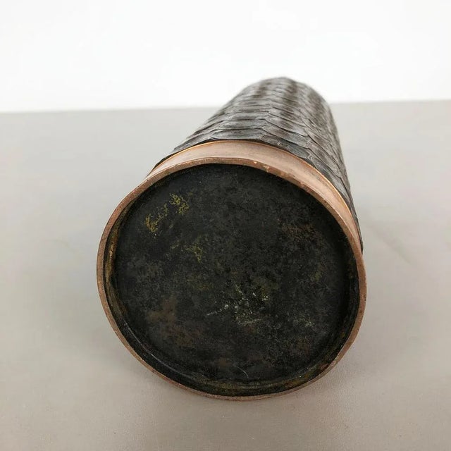 Brutalist Sculptural Copper Vase, Austria, 1950s For Sale - Image 14 of 16