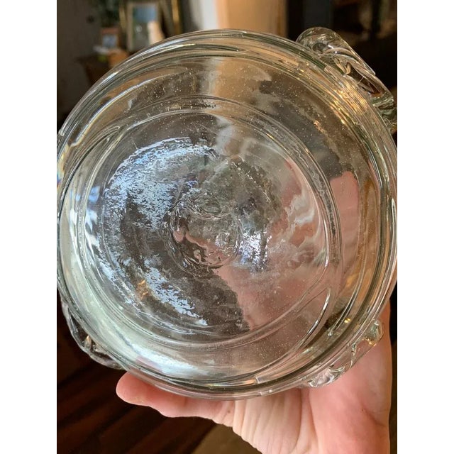 Glass 1960s Italian Costantini Threaded Art Glass Carafe For Sale - Image 7 of 10